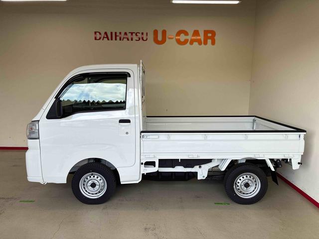 ハイゼットトラック 中古車 スタンダード　農用スペシャルパートタイム４ＷＤ　スマアシ（衝突安全防止機能）５速マニュアル　純正ＡＭＦＭ　マニュアルエアコン　オートライト　ハロゲンヘッドランプ　荷台灯　リヤ４枚リーフスプリング　デュアルエアバ　コーナーセンサー