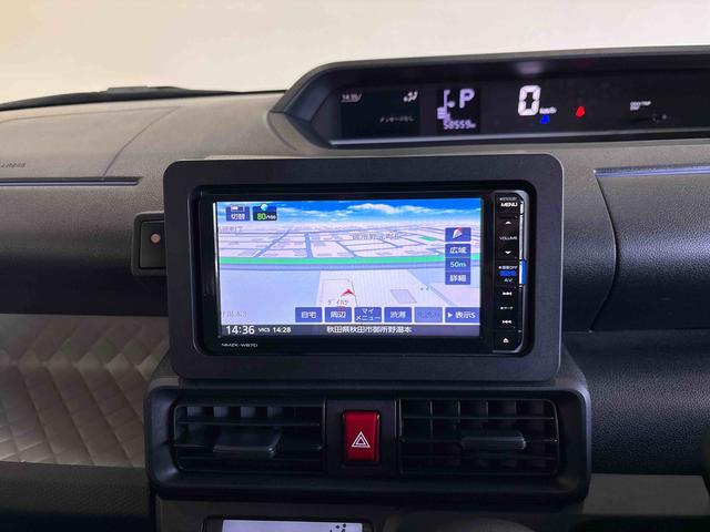 タントＸ純正ナビ　ＥＴＣ　バックカメラ　ステアリングスイッチ　ＬＥＤヘッドライト　オートエアコン／ライト／ハイビーム／電動ドアミラー　コーナーセンサー　助手席電動スライドドア　運転席・助手席シートヒーター（秋田県）の中古車