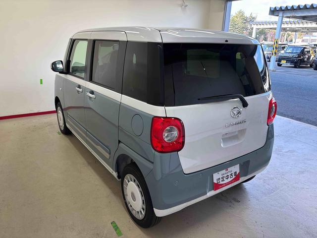 ムーヴキャンバスストライプスＧターボ　ｅｃｏＩＤＬＥ非装着車４ＷＤ　ディスプレーオーディオ　ＬＥＤヘッドライト／フォグランプ　オートエアコン／ライト／ハイビーム／電動ドアミラー　バックカメラ　ステアリングスイッチ　両側電動スライドドア　クルーズコントロール（秋田県）の中古車