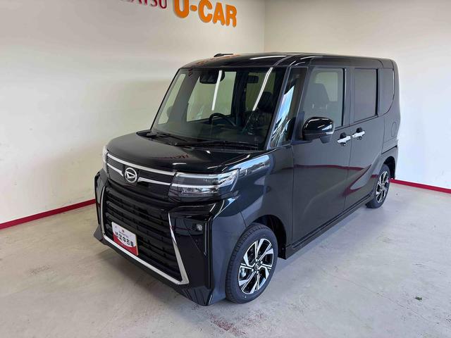 タントカスタムＸ　ｅｃｏＩＤＬＥ非装着車４ＷＤ　オーディオレス　バックカメラ　ステアリングスイッチ　ＬＥＤヘッドライト／フォグランプ　オートエアコン／ライト／ハイビーム／電動ドアミラー　両側電動スライドドア　コーナーセンサー（秋田県）の中古車