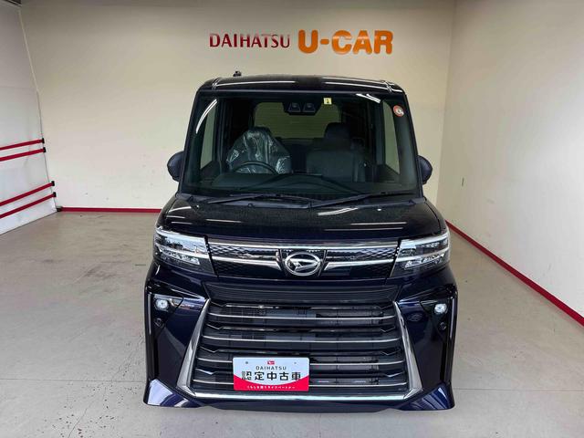 タントカスタムＸ４ＷＤ　ディスプレイオーディオ　バックカメラ　ステアリングスイッチ　オートエアコン／ライト／ハイビーム／電動ドアミラー　ＬＥＤヘッドライト／フォグランプ　両側電動スライドドア　コーナーセンサ−（秋田県）の中古車