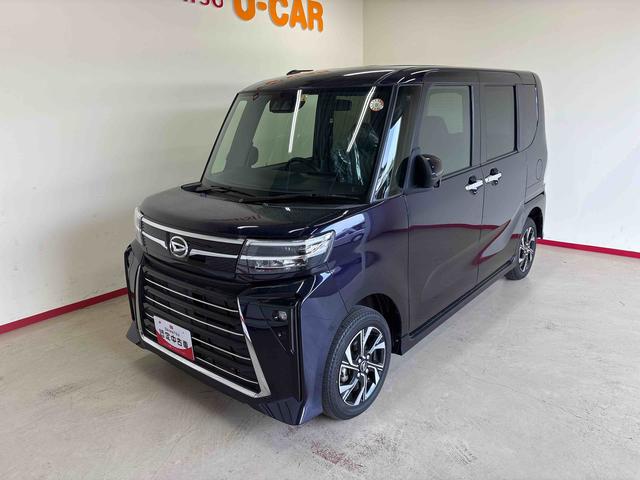 タントカスタムＸ４ＷＤ　ディスプレイオーディオ　バックカメラ　ステアリングスイッチ　オートエアコン／ライト／ハイビーム／電動ドアミラー　ＬＥＤヘッドライト／フォグランプ　両側電動スライドドア　コーナーセンサ−（秋田県）の中古車