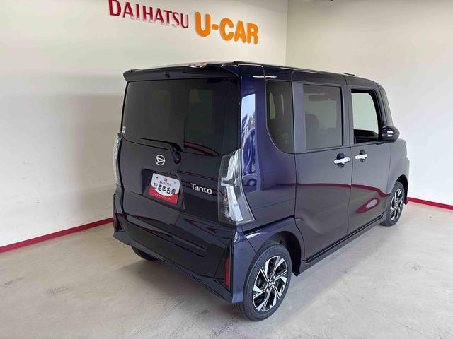 タントカスタムＸ４ＷＤ　ディスプレイオーディオ　バックカメラ　ステアリングスイッチ　オートエアコン／ライト／ハイビーム／電動ドアミラー　ＬＥＤヘッドライト／フォグランプ　両側電動スライドドア　コーナーセンサ−（秋田県）の中古車