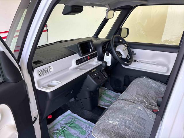 ムーヴキャンバスストライプスＧターボ　ｅｃｏＩＤＬＥ非装着車４ＷＤ　オーディオレス　ＬＥＤヘッドライト／フォグランプ　オートエアコン／ライト／ハイビーム／電動ドアミラー　クルーズコントロール　両側電動スライドドア　電動パーキングブレーキ　コーナーセンサー（秋田県）の中古車