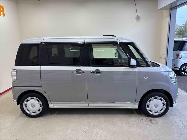 ムーヴキャンバスＸブラックインテリアリミテッド　ＳＡIII４ＷＤ　純正ナビ　パノラマモニター　ＬＥＤヘッドライト／フォグランプ　オートエアコン／ライト／ハイビーム／電動ドアミラー　ＥＴＣ　両側電動スライドドア　チルトステアリング　運転席シートリフター（秋田県）の中古車