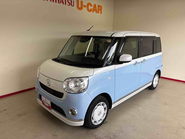 ムーヴキャンバスＧメイクアップ　ＳＡIII４ＷＤ　純正ＣＤ　ＥＴＣ　ＬＥＤヘッドライト／フォグランプ　オートエアコン／ライト／ハイビーム／電動ドアミラー　両側電動スライドドア　チルトステアリング　運転席シートリフター（秋田県）の中古車