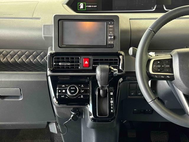 タントカスタムRS4WD 純正ナビ パノラマモニター ステアリングスイッチ LEDヘッドライト オートエアコン/ライト/ハイビーム/電動ドアミラー 社外品ドライブレコーダー 両側電動スライドドア ETC(秋田県)の中古車