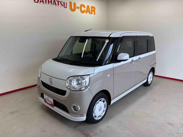 ムーヴキャンバスＧメイクアップリミテッド　ＳＡIII４ＷＤ　純正ＣＤ　パノラマモニター　ＬＥＤヘッドライト／フォグランプ　オートエアコン／ライト／ハイビーム／電動ドアミラー　ＥＴＣ　両側電動スライドドア　チルトステアリング　運転席シートリフター（秋田県）の中古車