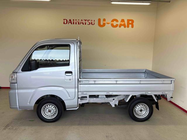 ハイゼットトラックスタンダード電子4WD 純正ラジオ ハロゲンヘッドライト マニュアルエアコン オートライト/ハイビーム コーナーセンサー ストロング防錆 リヤ4枚リーフスプリング VSC(横滑り防止機能)(秋田県)の中古車