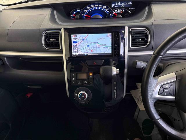 タントカスタムRS トップエディションSAII4WD 純正ナビ バックカメラ ステアリングスイッチ LEDヘッドライト/フォグランプ オートエアコン/ライト/電動ドアミラー 両側電動スライドドア TVコントロールキット チルトステアリング(秋田県)の中古車