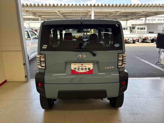 タフトＸ４ＷＤ　オーディオレス　バックカメラ　ステアリングスイッチ　ＬＥＤヘッドライト　コーナーセンサー　オートエアコン／ライト／ハイビーム／電動ドアミラー　電動パーキングブレーキ　リモコンエンジンスターター（秋田県）の中古車