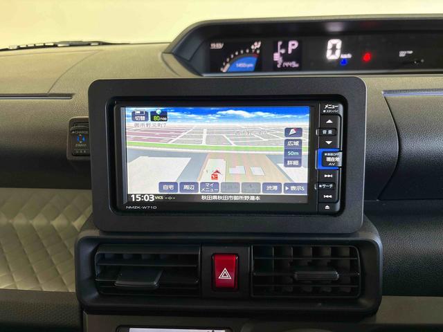 タントＸ４ＷＤ　純正ナビ　バックカメラ　ステアリングスイッチ　ＬＥＤヘッドライト　コーナーセンサー　オートエアコン／ライト／ハイビーム／電動ドアミラー　助手席電動スライドドア　ドライブレコーダー（秋田県）の中古車