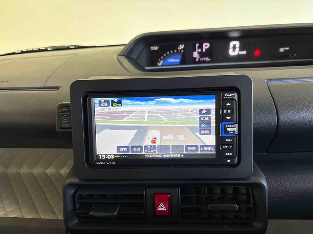 タントＸ４ＷＤ　純正ナビ　バックカメラ　ステアリングスイッチ　ＬＥＤヘッドライト　コーナーセンサー　オートエアコン／ライト／ハイビーム／電動ドアミラー　助手席電動スライドドア　ドライブレコーダー（秋田県）の中古車