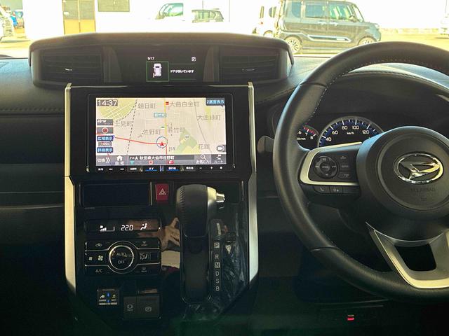 トールカスタムG4WD スマアシ(衝突安全防止機能)純正ナビ/ドラレコ/リモスタ バックカメラ 両側パワースライドドア オートエアコン/ライト LEDヘッド/フォグランプ クルーズコントロール TVコントロールキット(秋田県)の中古車