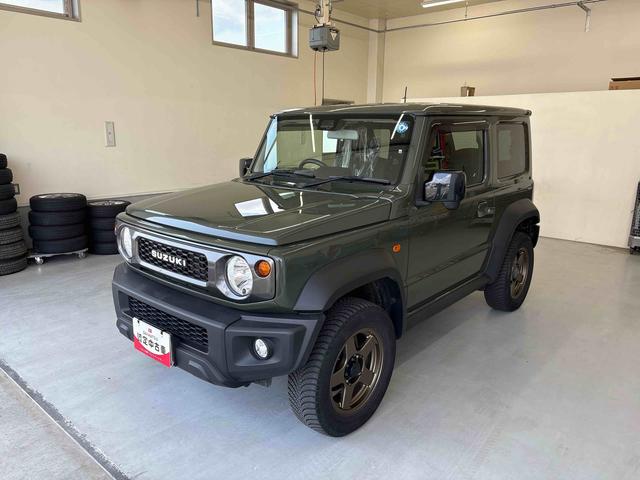 ジムニーシエラＪＬ４ＷＤ　社外ナビ　ハロゲンヘッドライト／フォグランプ　オートエアコン／ライト　ＥＴＣ　電動格納ドアミラー　ＤＡＣ　社外品リモコンエンジンスターター　チルトステアリング　スズキセーフティーサポート（秋田県）の中古車