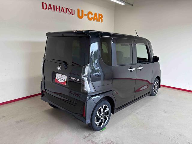 タントカスタムXバックカメラ ステアリングスイッチ LEDヘッドランプ/フォグランプ 簡易リモコンエンジンスターター 両側電動スライドドア 両側シートヒーター コーナーセンサー 電動パーキングブレーキ ETC(秋田県)の中古車