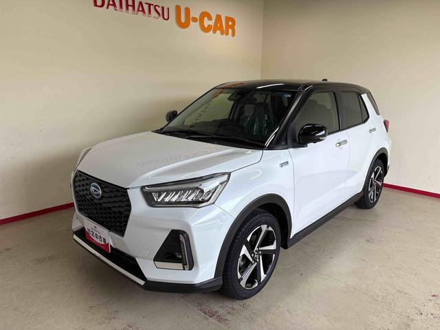 ロッキープレミアムG HEVディスプレイオーディオ パノラマモニター ステアリングスイッチ 電動パーキングブレーキ コーナーセンサー クルーズコントロール フロントシールドディアイサー バックフォグランプ チルトステアリング(秋田県)の中古車