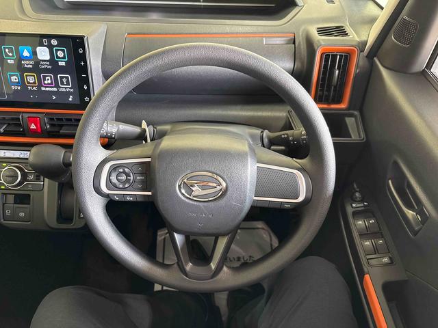 タントファンクロス4WD ディスプレイオーディオ バックカメラ ステアリングスイッチ LEDヘッドランプ/フォグランプ 電動パーキングブレーキ 両側電動スライドドア 両側シートヒーター コーナーセンサー(秋田県)の中古車