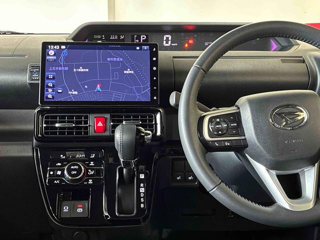 タントカスタムRS4WD 純正ナビ バックカメラ ステアリングスイッチ ドライブレコーダー リモコンエンジンスターター LEDヘッドランプ/フォグランプ 両側電動スライドドア 両側シートヒーター チルトステアリング(秋田県)の中古車