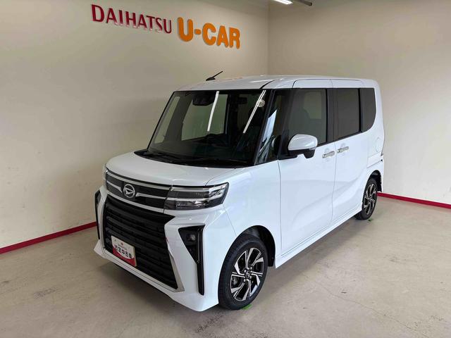 タントカスタムＸ４ＷＤ　オーディオレス　バックカメラ　ステアリングスイッチ　ＬＥＤヘッドライト／フォグランプ　両側電動スライドドア　両側シートヒーター　電動パーキングブレーキ　コーナーセンサー　チルトステアリング（秋田県）の中古車