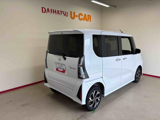 タントカスタムＸ４ＷＤ　オーディオレス　バックカメラ　ステアリングスイッチ　ＬＥＤヘッドライト／フォグランプ　両側電動スライドドア　両側シートヒーター　電動パーキングブレーキ　コーナーセンサー　チルトステアリング（秋田県）の中古車