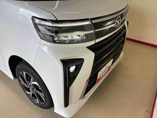 タントカスタムＸ４ＷＤ　オーディオレス　バックカメラ　ステアリングスイッチ　ＬＥＤヘッドライト／フォグランプ　両側電動スライドドア　両側シートヒーター　電動パーキングブレーキ　コーナーセンサー　チルトステアリング（秋田県）の中古車