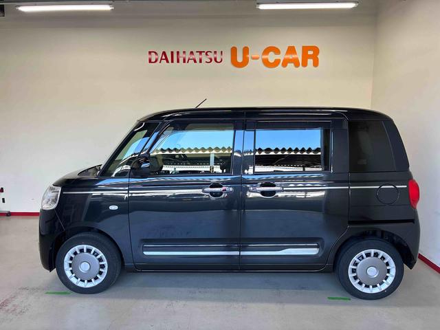 ムーヴキャンバス 中古車 セオリーＧ４ＷＤ　スマアシ（衝突安全防止機能）　純正ディスプレイオーディオ　バックカメラ　両側パワースライドドア　オートエアコン／ライト　ＬＥＤヘッド／フォグランプ　ワイヤレス充電機能　ホッとカップホルダー