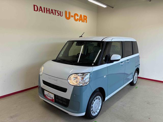 ムーヴキャンバスストライプスＸ　ｅｃｏ　ＩＤＬＥ非装着車４ＷＤ　ハロゲンヘッドライト　オーディオレス　両側電動スライドドア　バックカメラ　ステアリングスイッチ　チルトステアリング　運転席シートリフター　オートエアコン／ライト／ハイビーム　キーフリーシステム（秋田県）の中古車
