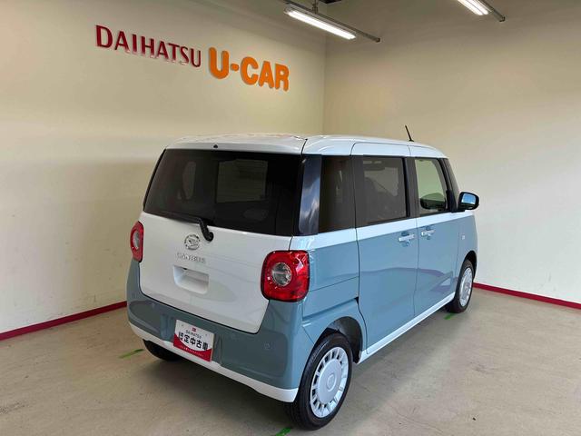 ムーヴキャンバスストライプスＸ　ｅｃｏ　ＩＤＬＥ非装着車４ＷＤ　ハロゲンヘッドライト　オーディオレス　両側電動スライドドア　バックカメラ　ステアリングスイッチ　チルトステアリング　運転席シートリフター　オートエアコン／ライト／ハイビーム　キーフリーシステム（秋田県）の中古車