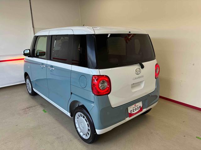 ムーヴキャンバスストライプスＸ　ｅｃｏ　ＩＤＬＥ非装着車４ＷＤ　ハロゲンヘッドライト　オーディオレス　両側電動スライドドア　バックカメラ　ステアリングスイッチ　チルトステアリング　運転席シートリフター　オートエアコン／ライト／ハイビーム　キーフリーシステム（秋田県）の中古車
