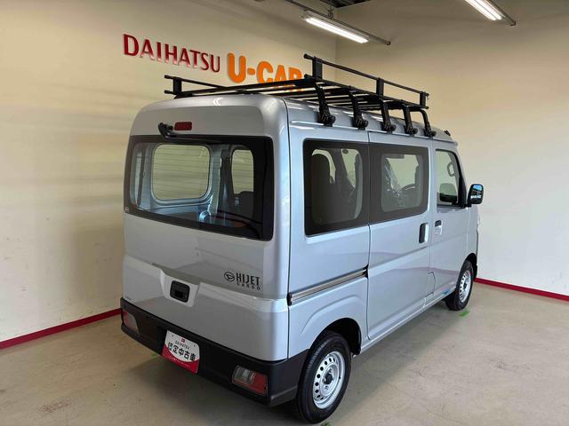 ハイゼットカーゴスペシャルパートタイム４ＷＤ　スマートアシスト（衝突安全防止機能）　ルーフキャリア　純正ＡＭ・ＦＭラジオ　マニュアルエアコン　オートライト　ハロゲンヘッドランプ　前席パワーウィンドウ　コーナーセンサー（秋田県）の中古車
