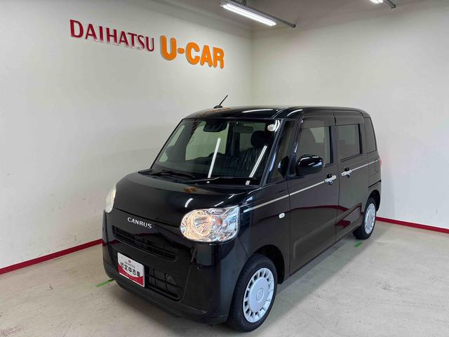 ムーヴキャンバスセオリーX4WD スマアシ(衝突安全防止機能) 純正CDチューナー 両側パワースライドドア キーフリー オートエアコン/ライト ハロゲンヘッドランプ チルトステアリング シートリフター セキュリティアラーム(秋田県)の中古車