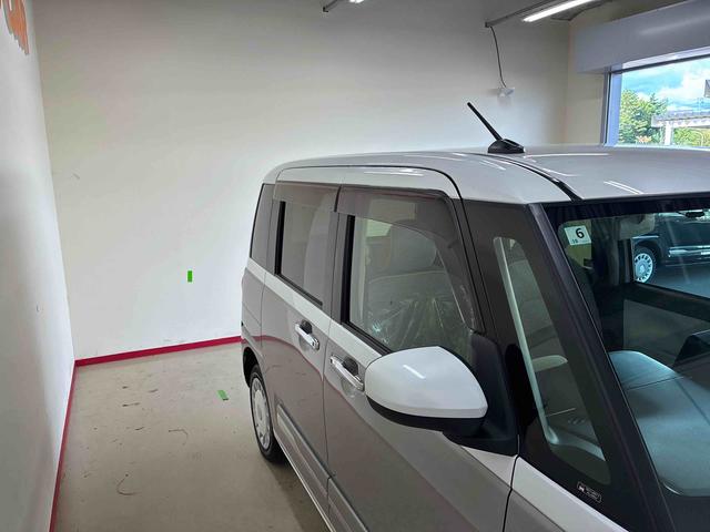 ムーヴキャンバスストライプスG4WD スマアシ(衝突安全防止機能) 両側パワースライドドア オートエアコン/ライト/電動格納式ドアミラー LEDヘッド/フォグランプ バックカメラ キーフリー チルトステアリング シートリフター(秋田県)の中古車