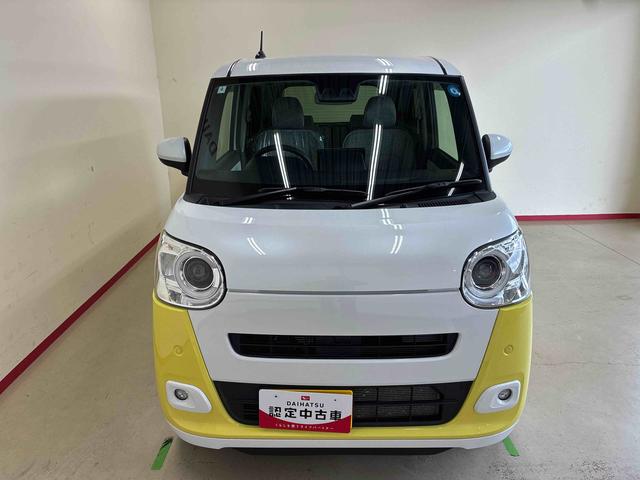 ムーヴキャンバス 中古車 ストライプスＧターボ４ＷＤ　スマアシ（衝突安全防止機能）　純正ディスプレイオーディオ　バックカメラ　両側パワースライドドア　オートエアコン／ライト　ＬＥＤヘッド／フォグランプ　ワイヤレス充電機能　ホッとカップホルダー