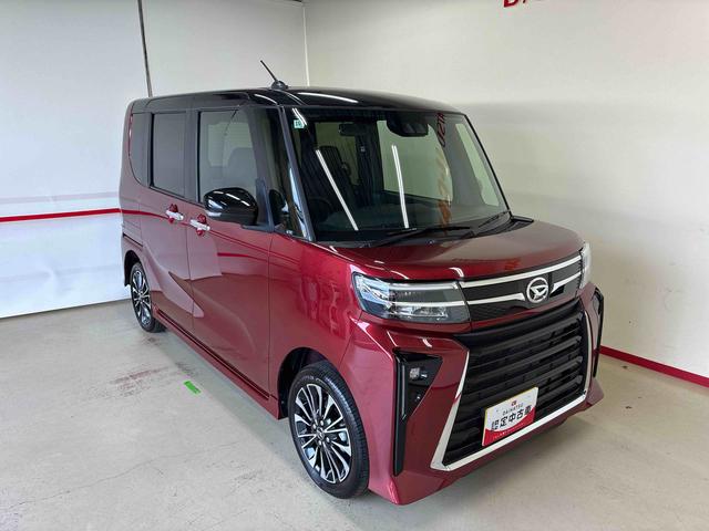 タントカスタムＲＳ４ＷＤ　ターボ　スマアシ（衝突安全防止機能）　バックカメラ　両側パワースライドドア　オートエアコン／ライト　ＬＥＤヘッド／フォグランプ　チルトステアリング　シートリフター　前席シートヒーター（秋田県）の中古車