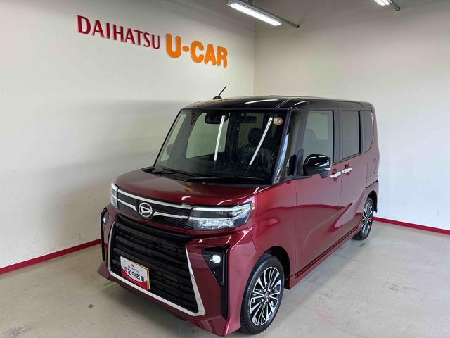タントカスタムＲＳ４ＷＤ　ターボ　スマアシ（衝突安全防止機能）　バックカメラ　両側パワースライドドア　オートエアコン／ライト　ＬＥＤヘッド／フォグランプ　チルトステアリング　シートリフター　前席シートヒーター（秋田県）の中古車