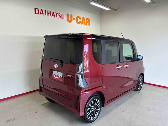 タントカスタムＲＳ４ＷＤ　ターボ　スマアシ（衝突安全防止機能）　バックカメラ　両側パワースライドドア　オートエアコン／ライト　ＬＥＤヘッド／フォグランプ　チルトステアリング　シートリフター　前席シートヒーター（秋田県）の中古車