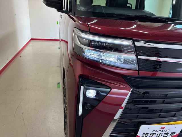 タントカスタムＲＳ４ＷＤ　ターボ　スマアシ（衝突安全防止機能）　バックカメラ　両側パワースライドドア　オートエアコン／ライト　ＬＥＤヘッド／フォグランプ　チルトステアリング　シートリフター　前席シートヒーター（秋田県）の中古車
