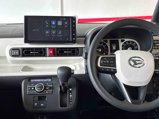 ムーヴキャンバスストライプスＧターボ４ＷＤ　スマアシ（衝突安全防止機能）　純正ディスプレイオーディオ　全周囲カメラ　両側パワースライドドア　クルーズコントロール　オートエアコン／ライト　ＬＥＤヘッド／フォグランプ　ワイヤレス充電機能（秋田県）の中古車
