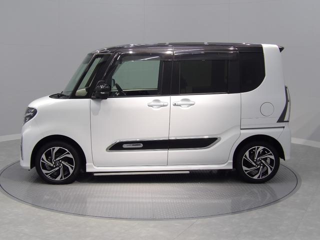 タントカスタムＲＳスタイルセレクション４ＷＤターボ　追従式ＡＣＣ　ＬＫＣ　左右両側パワースライドドア　ＡＤＢ　１５インチ専用アルミ　ダークメッキ加飾　ＬＥＤフォグ　運転席助手席シートヒーター　本革巻ステアリング　電子パーキング（岩手県）の中古車