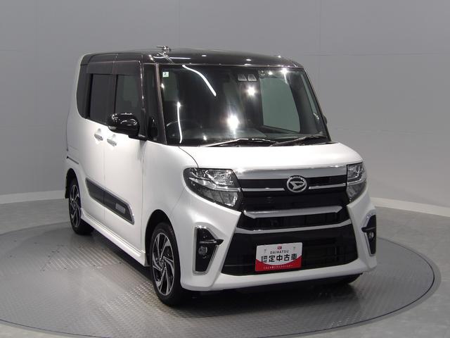 タントカスタムＲＳスタイルセレクション４ＷＤターボ　追従式ＡＣＣ　ＬＫＣ　左右両側パワースライドドア　ＡＤＢ　１５インチ専用アルミ　ダークメッキ加飾　ＬＥＤフォグ　運転席助手席シートヒーター　本革巻ステアリング　電子パーキング（岩手県）の中古車