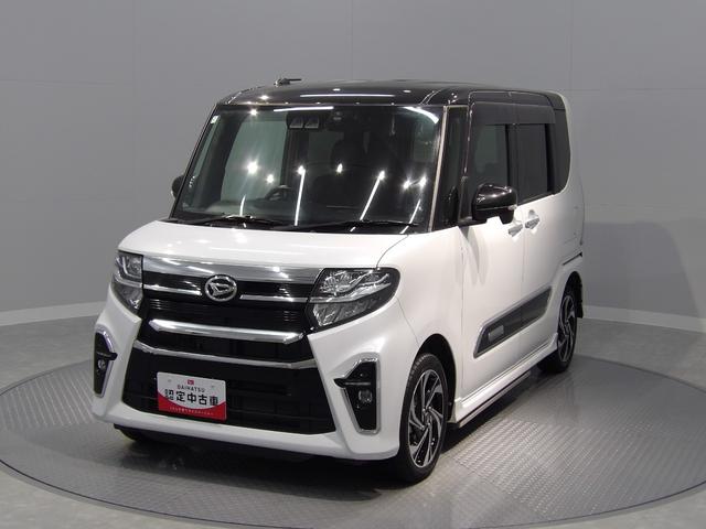 タントカスタムＲＳスタイルセレクション４ＷＤターボ　追従式ＡＣＣ　ＬＫＣ　左右両側パワースライドドア　ＡＤＢ　１５インチ専用アルミ　ダークメッキ加飾　ＬＥＤフォグ　運転席助手席シートヒーター　本革巻ステアリング　電子パーキング（岩手県）の中古車