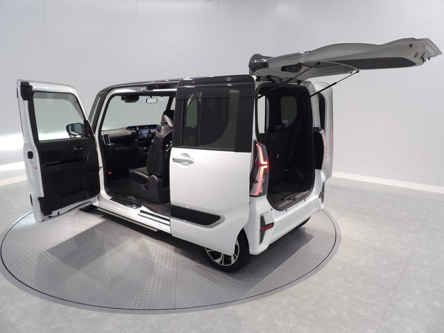 タントカスタムＲＳスタイルセレクション４ＷＤターボ　追従式ＡＣＣ　ＬＫＣ　左右両側パワースライドドア　ＡＤＢ　１５インチ専用アルミ　ダークメッキ加飾　ＬＥＤフォグ　運転席助手席シートヒーター　本革巻ステアリング　電子パーキング（岩手県）の中古車