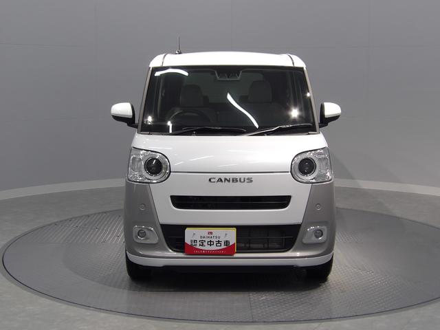 ムーヴキャンバスストライプスGターボ4WD ターボ アダプティブクルーズコントロール スマートキー プッシュスタート オートエアコン 衝突回避支援システム コーナーセンサー 両側パワースライドドア シートヒーター(岩手県)の中古車