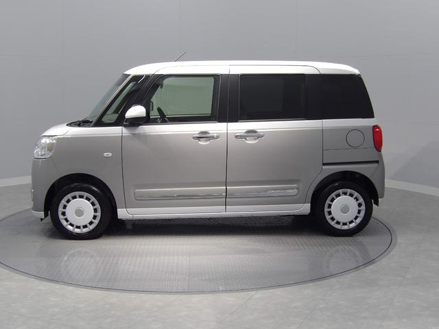 ムーヴキャンバスストライプスGターボ4WD ターボ アダプティブクルーズコントロール スマートキー プッシュスタート オートエアコン 衝突回避支援システム コーナーセンサー 両側パワースライドドア シートヒーター(岩手県)の中古車