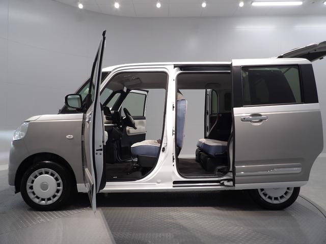 ムーヴキャンバスストライプスGターボ4WD ターボ アダプティブクルーズコントロール スマートキー プッシュスタート オートエアコン 衝突回避支援システム コーナーセンサー 両側パワースライドドア シートヒーター(岩手県)の中古車