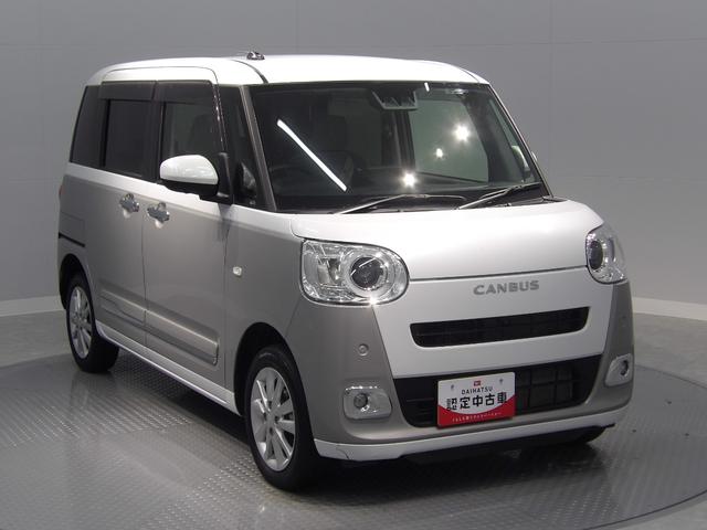 ムーヴキャンバスストライプスＧ４ＷＤ　ナビ　純正エンジンスターター　全周囲カメラ　フロント両側シートヒーター　両側パワースライドドア　ＬＥＤヘッドライト（岩手県）の中古車