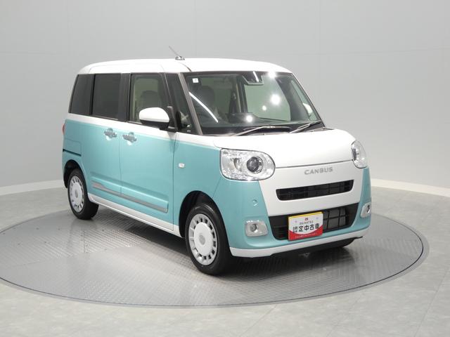 ムーヴキャンバスストライプスＧ４ＷＤ　両側パワースライドドア　スマートアシスト　シートヒーター　ＬＥＤヘッドランプ　プッシュスタート　オートエアコン　ステアリングスイッチ　コーナーセンサー（岩手県）の中古車