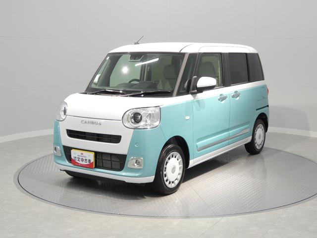 ムーヴキャンバスストライプスＧ４ＷＤ　両側パワースライドドア　スマートアシスト　シートヒーター　ＬＥＤヘッドランプ　プッシュスタート　オートエアコン　ステアリングスイッチ　コーナーセンサー（岩手県）の中古車