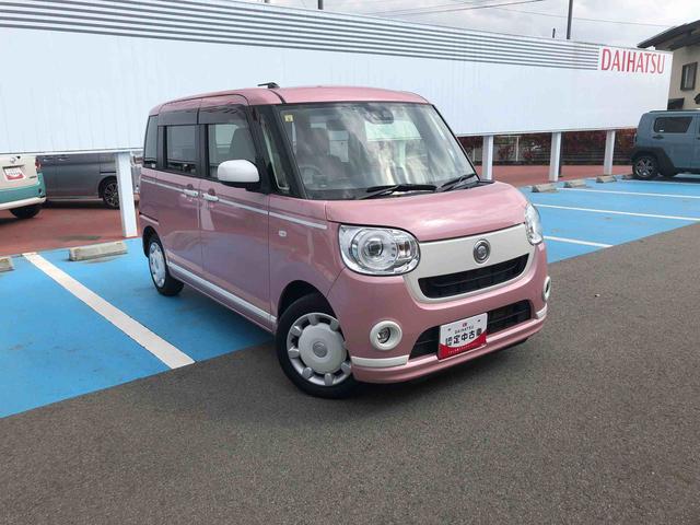 ムーヴキャンバスＧホワイトアクセントリミテッド　ＳＡIII　５１３９０ｋｍ４ＷＤ　スマートアシスト　パノラマモニター　ナビ　ステアリングスイッチ　キーフリーシステム　プッシュボタンスタート　オートエアコン　スライドドア（山形県）の中古車